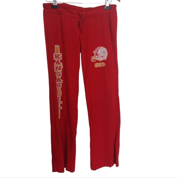 Kavio Red Kansas City Chiefs Sweatpants Size Medium - Picture 1 of 7